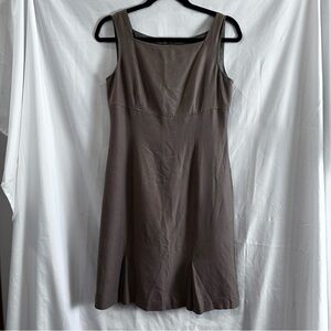 Talbots Pure Silk Taupe Lined Dress Size 6P